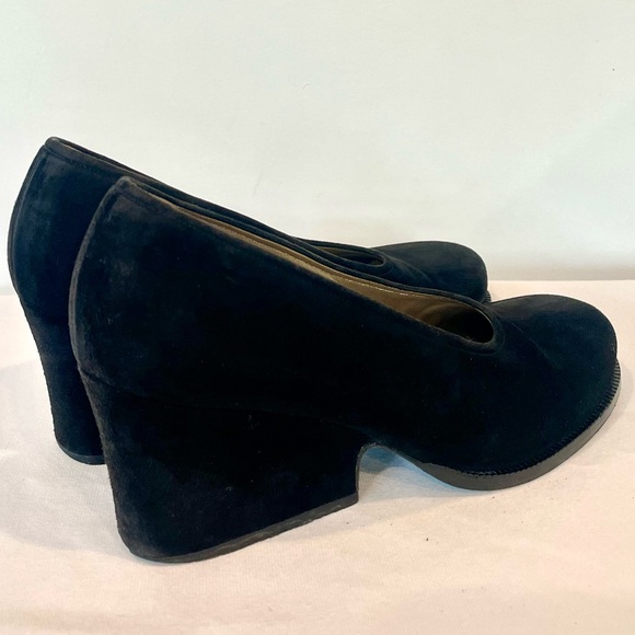 Yves Saint Laurent suede platform pumps, black, GUC, 6.5 (runs small) - Picture 6 of 11